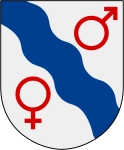 Avesta kommuns stadsvapen.