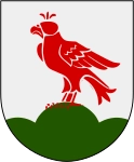 Falkenbergs kommuns stadsvapen.