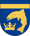 Gullspångs kommuns stadsvapen.