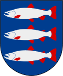 Laholms kommuns stadsvapen.