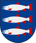 Laholms kommuns stadsvapen.