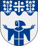 Munkfors kommuns stadsvapen.
