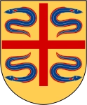 Sölvesborgs kommuns stadsvapen.