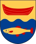 Simrishamns kommuns stadsvapen.