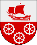 Smedjebackens kommuns stadsvapen.
