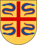Sölvesborgs kommuns stadsvapen.