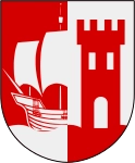 Vaxholms stads stadsvapen.